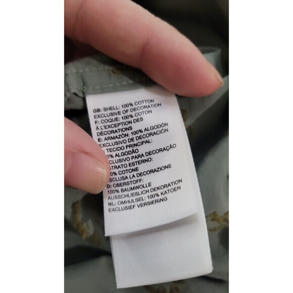 The North Face Men’s XXL Embroidered Hiker Button Up Shirt Sage Green Cotton - Picture 7 of 8